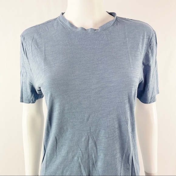 Everlane Size S Blue Short Sleeve Cotton T-Shirt - Picture 2 of 7